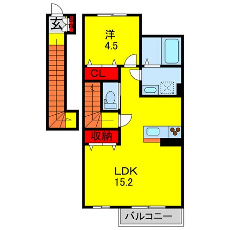 姉ケ崎駅 徒歩16分 2階の物件間取画像